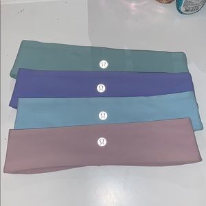 4 pastel color lululemon headbands